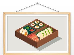 手绘日本料理插画 从AI矢量图到创意设计的完美融合